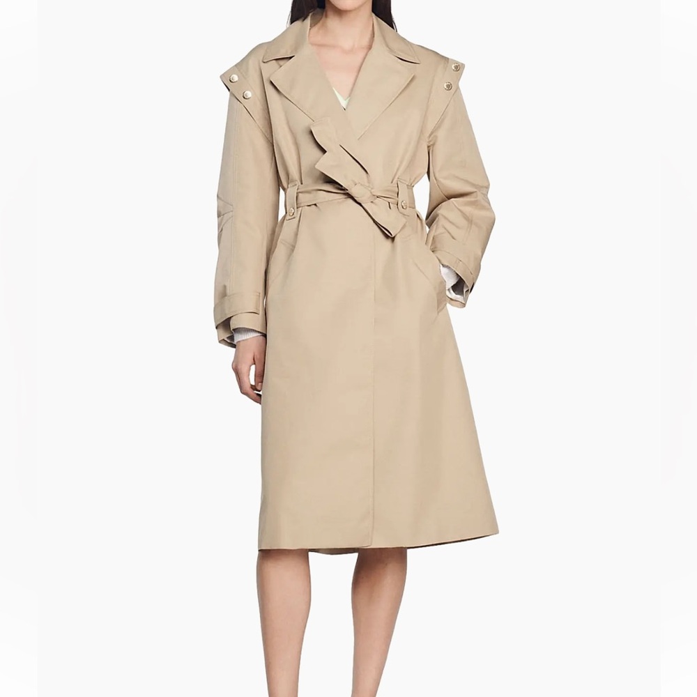 Sandro Samuel Belted Trench Coat